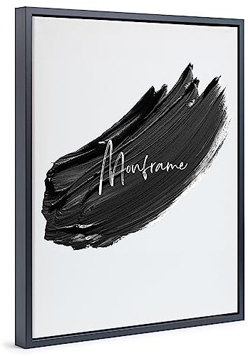 Monframe Schattenfugenrahmen - 70x70 cm - Schwarz - für Leinwandbilder auf Keilrahmen - Leerrahmen ohne Glas und Rückwand