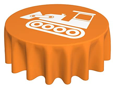 Cubierta De Mesa Excavadora De Dibujos Animados Antimanchas Hule Impermeable Cubremesa 152Cm para Hogar Fiesta Cocina