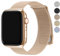 Fullmosa Kompatibel mit Apple Watch Armband 40mm 42mm 41mm 38mm 44mm 45mm 46mm 49mm, Milanaise Metallarmband für iwatch Ultra SE Series 10 9 8 7 6 5 4 3 2 1, Edelstahl Magnetisch Band, Rosegold