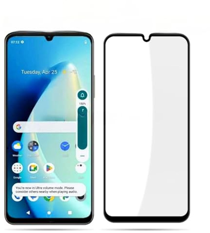 Kepuch 2 Paquetes Vidrio Templado Protector de Pantalla para Oppo Realme C53