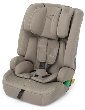 Foppapedretti Kinderautositz Street I-Size für Kinder von 76 bis 150 cm Körpergröße 15 Monate - 12 Jahre - ECE R129 konform - 3-Punkt-Befestigung - Safe Body Protection - Seitenaufprallschutz - Sand