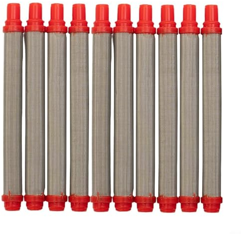 10 unidades 200 malla Airless Pulverizador, filtro rojo 304 elementos de acero inoxidable filtro