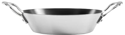 Samuel Groves 30cm Brushed S/Steel Triply Paella Pan Non Stick
