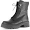 Gabor Damen Combat Boots, Frauen Stiefeletten,Best Fitting,halbstiefel,Kurzstiefel,uebergangsschuhe,schwarz(Altsilber),37 EU / 4 UK