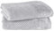 Pure Label 2-TLG. Handtücher Set mit Aufhängeschlaufen aus 100% Baumwolle, saugstark, weich und Oeko-TEX Zertifiziert - 2er Pack Handtücher 50x100 cm aus feinster Baumwolle, Grau - Hellgrau