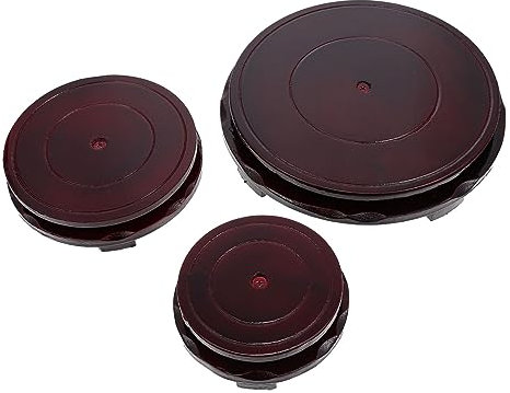 Kisangel 3st Untergestell Für Blumentöpfe Aus Holz Holztabletts Blumenerde Leiter Pflanzer Vertikales Pflanzgefäß Bodenvasen Hölzern Topfpflanzenständer Vasenständer Schreibtisch Statue Rot