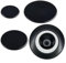 DAZZLEEX Juego de 4 quemadores de cocina, tapa de quemador para estufa de gas, accesorios de quemador de horno compatibles con una amplia gama de estufas de gas (planas)