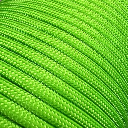 Abio Paracord 550, 4 mm, 30 m, corda di nylon per braccialetti, corde di tensionamento da campeggio, corda da muratore, corda da muratore, per militare, kit di sopravvivenza, kit di equipaggiamento,