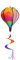 Ballon-Windspiel, Regenbogen-Heißluftballon-Windmühlen, bunte Pailletten, drehende Luftballons, Windspiel für Heimdekoration und Urlaubsdekoration