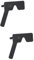 FOMIYES 2 Stk Sehtest Optometrie Lochbrille tragbare Augenokkluder Augen-Occluder-Testschattierungen schwarze Augenmaske look blick Sehtest Blinder Augenklappe Plastik Black