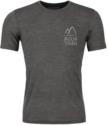 ORTOVOX 120 COOL TEC MTN Duo T-Shirt, Herren, Black Raven Blend, XXL