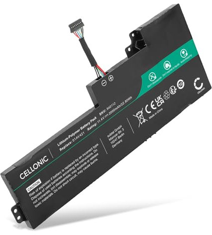CELLONIC Battery Compatible with Lenovo ThinkPad T480, T470, T470s, T470p, A485, A258, 25, A475, 01AV421 2000mAh 11.4V
