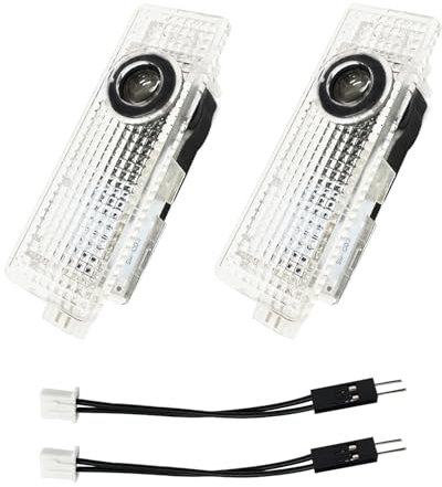 Krewua 2Stück Viererpack Autotürlichter Auto Eingang Beleuchtung Zubehör für 1 2 3 4 5 6 7 Serie Auto Tür Logo Projektor Lichter für X1 X2 X3 X4 X5 X6 X7, Licht Sehr schönes Geschenk.