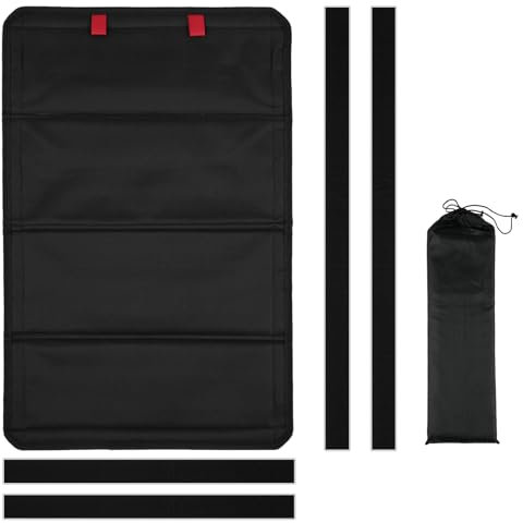 YIWEOG Wohnmobil-Türfenster-Sonnenschutz, faltbar, magnetisch, Wohnmobil-Verdunklungsfensterabdeckung, UV-Schutz, Wohnmobil-Anhänger-Türfensterabdeckung (63,5 x 40,6 cm, schwarz)