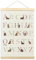 TLESKE Dackel-Alphabet, ABC-Diagramm, Posteraufhänger, Heimschule, Vorschule, hängende Wandkunst, Dekoration für Dackel-Liebhaber, Kleinkind, Kinderzimmer, Spielzimmer, Wiener-Hund, ABC-Druck