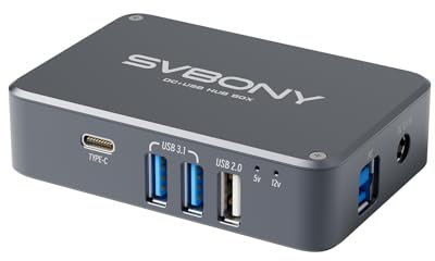 Svbony SV241 USB Controllo Hub per Astronomia, Accessorio per Telescopio Astronomico per Adulti, Adattatore Tascabile con 6 DC Uscite di Alimentazione, r Fotografia Lunare, o del Cielo Profondo