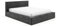 Sofello Polsterbett FILO 90x200 120x200 140x200 160x200 180x200 200x200 Metall-Lattenrost Bettkasten Kord (Poso 115 - grau, 200x200)