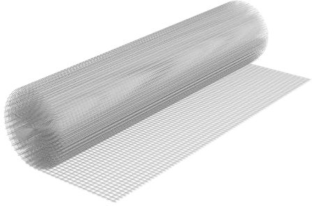 Relaxdays Volierendraht, 1 x 20 m, für Maschendrahtzaun, 12,7 x 12,7 mm Drahtgitter, verzinkter Hasendraht, Silber