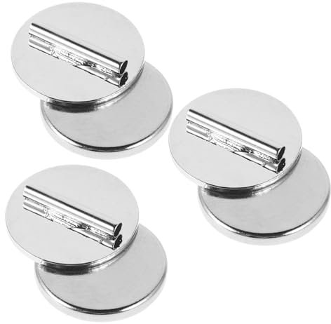 HOMSFOU 3Pièces Broche Magnétique Réutilisable Accessoire de Vêtement Convertisseur de Broche Support Aimanté pour DIY