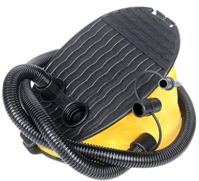 Perfeclan Balg-Fußpumpe für Camping, effiziente tragbare aufblasbare Pumpe, Inflator für Schlauchboote, Luftmatratzen, Kinderpools, 5 L