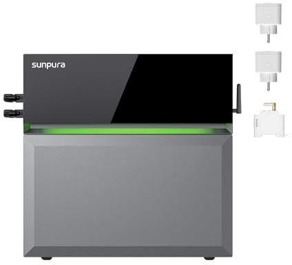 Sunpura S2400 Plug & Play Stromspeicher mit 2,4 kWh (bis 9,6 kWh erweiterbar) | Für Balkonkraftwerk mit 0-Einspeisung | AC/DC-Kopplung | 8000 Zyklen | Wohnung, Haus, Wohnmobil
