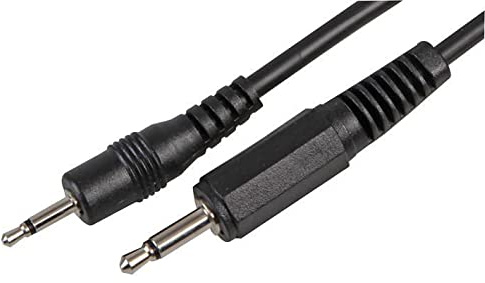 Pro Signal 3.5mm Mono Jack Plug to 2.5mm Mono Jack Plug Lead, 1.5m Black