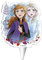 Dekora - Elsa e Anna - Candela di Compleanno 2D Disney Frozen 2, Colore Blu