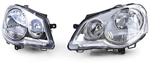 Tenzo-R Scheinwerfer H7 H1 mit LWR Motor Rechts Links für VW Polo 9N3 05-09