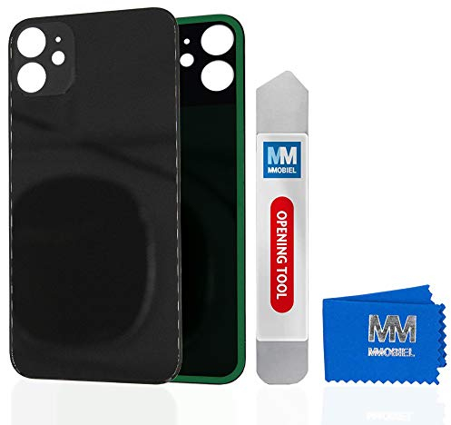 MMOBIEL Akkudeckel für iPhone 12-6,1 Zoll (30,5-15,5 cm), inkl. Werkzeug zum Öffnen und Kleben, Schwarz