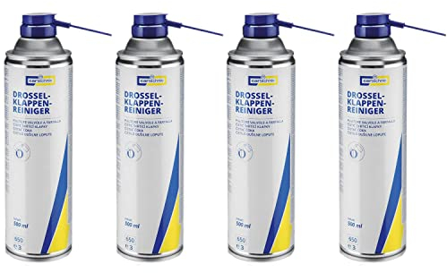 4x CARTECHNIC Drosselklappenreiniger Vergaser Ansaugsystem AGR Reiniger 500 ml