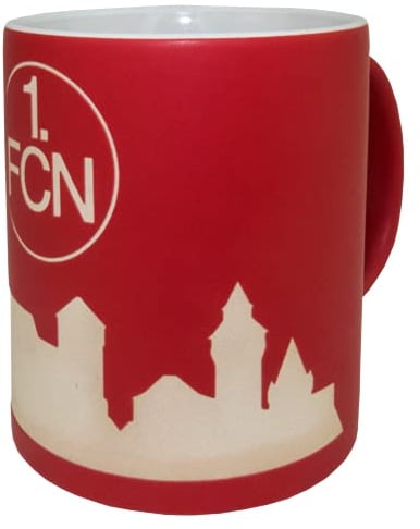 1. FC Nürnberg Tasse Skyline sandgestrahlt