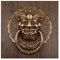 ZGJYSP 2 Stück Retro-Stil ungefaltet Installation Holz Türklopfer Griff Sofa Holzstuhl Ring Pull Türklopfer Türklopfer Türklopfer für Haustür