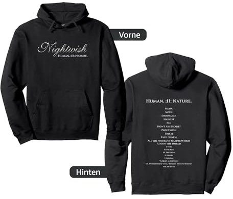 Human. :II: Nature. (Nightwish Logo + Album-Trackliste) Pullover Hoodie