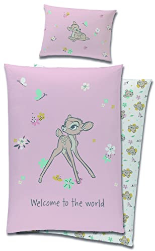 Baby Bettwäsche Disney Bambi Baumwolle 90x120 cm + 40x60 cm