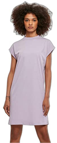 Urban Classics Women's Ladies Turtle Extended Shoulder Dress, Purple, M