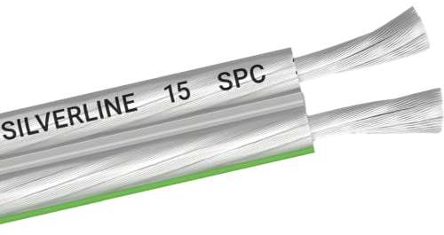 OEHLBACH Silverline SP-15 - Cavo per altoparlante stereo HI-FI, con SPOFC (rame argentato), 2 x 1,5 mm², 4 m