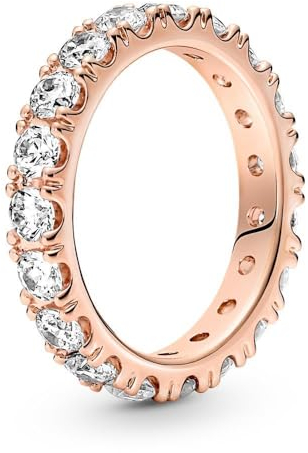 PANDORA ROSE Timeless Ring funkelnde Reihe 14k rosévergoldet, Zirkonia 180050C01 60