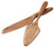 Pelle à gâteau en bois, ensemble d'emporte-pièces rustiques et de service en bois, cadeau pour anniversaire de mariage