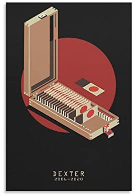 Dexter Blood BoxArt Poster Malerei auf Leinwand, Wandkunst, Poster, Scrollbild, Wände, Dekoration, Heimposter, 40 x 60 cm