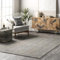 nuLOOM Alfombra Tejida a Mano de Yute Rigo, de 3 x 5 pies, Color Gris, diseño sólido de Granja, Fibra Natural, para Dormitorio, Sala de Estar, Comedor, Pasillo, Oficina, Cocina, Entrada