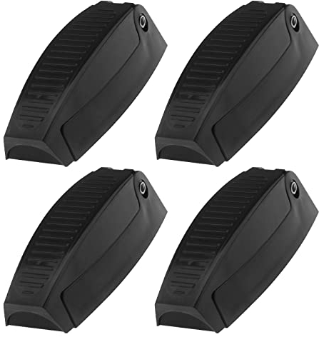 Pack of 4 Luggage Door Lock Motorhome Door Holder Compartment Clips Trailer Storage Lock Hook Holder for Motorhome Trailer ABS Door Fittings Black