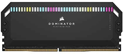 Corsair DOMINATOR PLATINUM RGB DDR5 RAM 32GB (2x16GB) 7200MHz CL34 Intel XMP iCUE Kompatibel Computer Speicher - Schwarz (CMT32GX5M2X7200C34)
