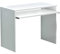 Scrivania di 90x45x74h cm forma 90x45x74h cm con tastiera estraibile per arredo casa postazione studio ufficio di colore Bianco mod. Perry
