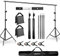 Hintergrund Ständer, BDDFOTO 2x3M Verstellbarer Hintergrundsystem mit 4 Hintergrundklemmen, 2 Sandsäcke und 1 Tragetasche für Fotostudio Fotografie Video Hochzeit Parteien