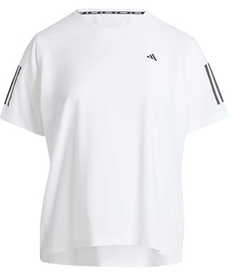 adidas Women's Own The Run Tee (Plus Size), White, 4XL Plus