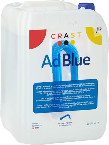 Crast Premium AdBlue® 20 Litre with Easy-Pour Spout - ISO22241 Certified for All Makes and Models