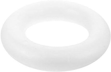 Lurrose Schaumstoff-Kranz - Kugel Traumfänger-Ring - Kuchenkranz - Kreise - Weiß - Polystyrol - Feste & Feierlichkeiten - Dekorationskranz