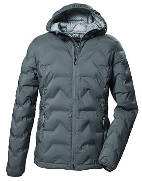 killtec Damen Steppjacke mit Kapuze/Funktionsjacke ist wasserabweisend KOW 8 WMN QLTD JCKT, blaugrau, 44, 41805-000