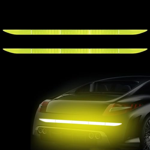 CPYJW Warning Reflective Stickers, Safety Warning Tape, Reflective Tape, Self-Adhesive Reflective Tape, Reflector Sticker, Waterproof Reflective Tape for Bicycle, Motorcycle (Langer Streifen)