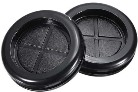 sourcing map Rubber Grommet Round Double-Sided Mount Dia 32 mm ID 24 mm for Wire Protection 4pcs